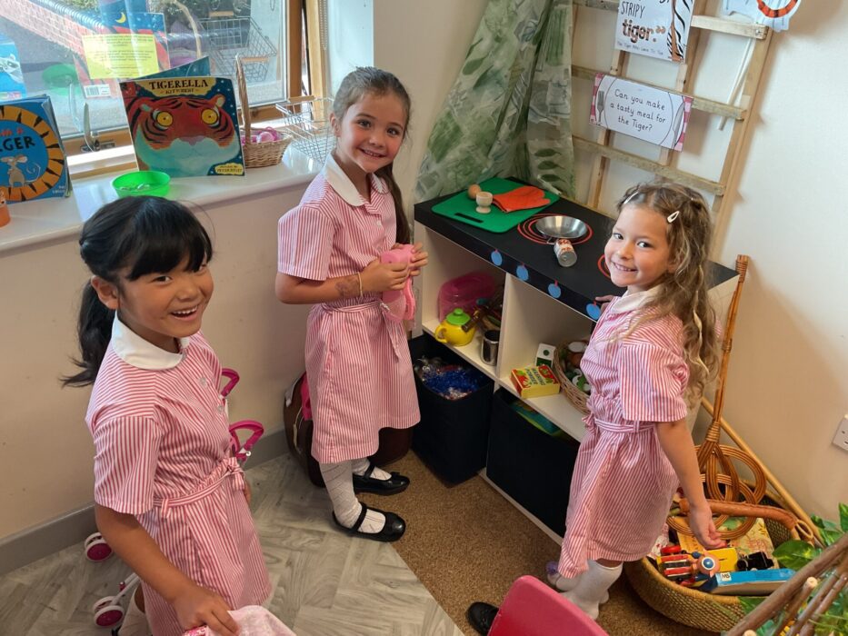 Year 1 explore on their first few days.