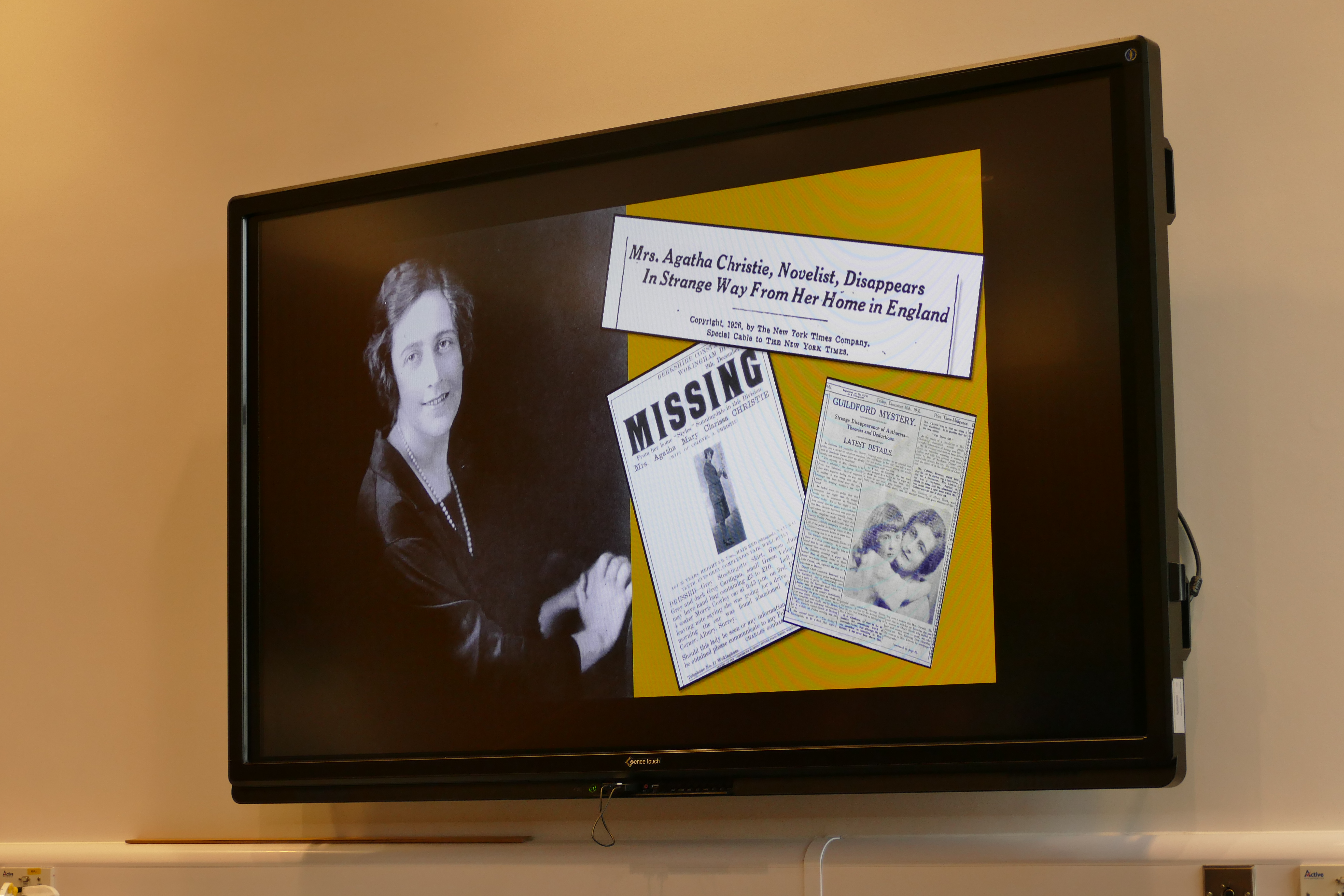 Academic Lecture: 'The Mysterious Case of the Missing Novelist'