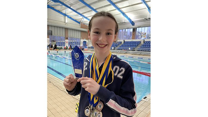 Swimming Medals Galore for Esmay