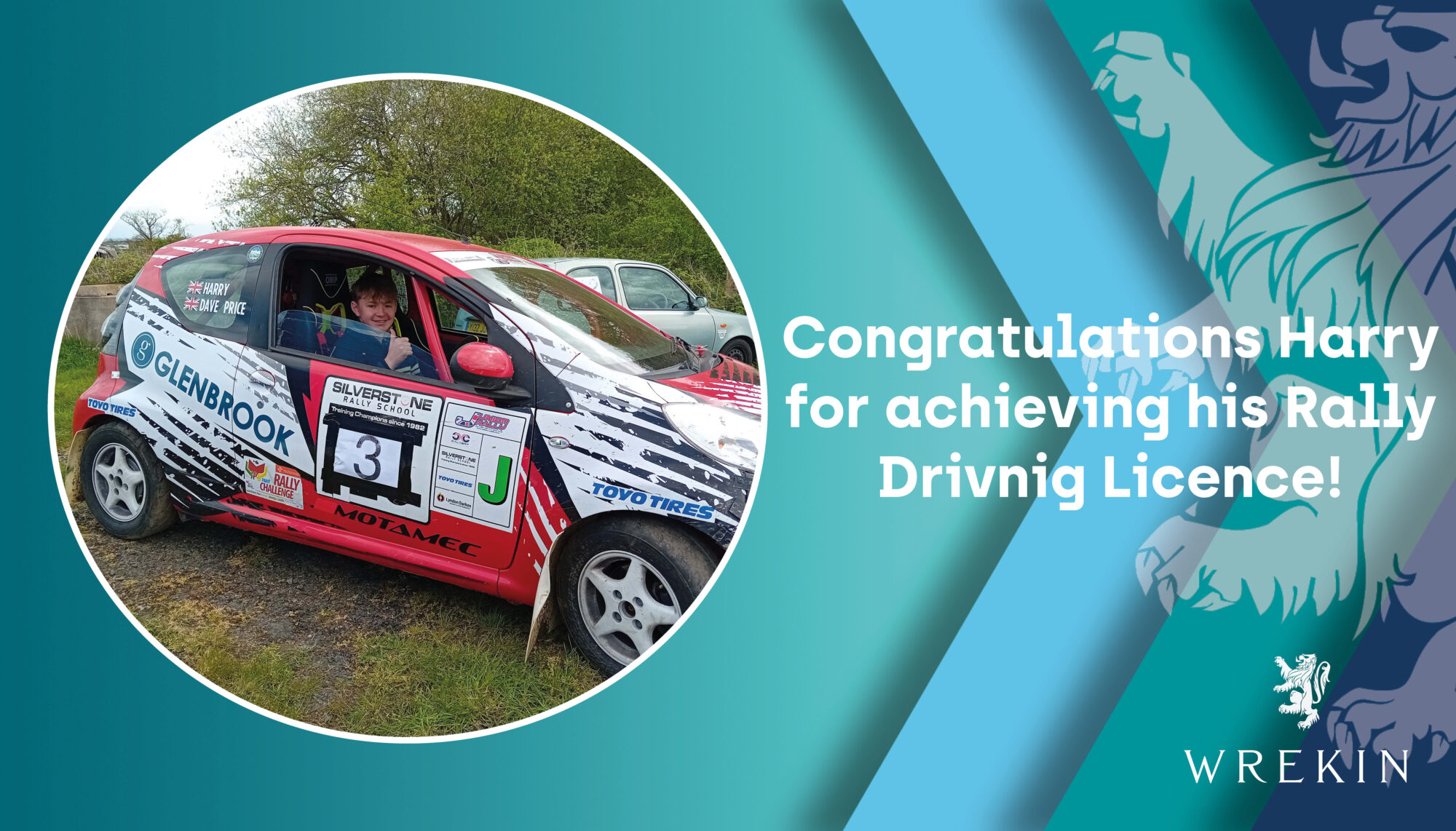 Harry gets his Rally Driving Licence