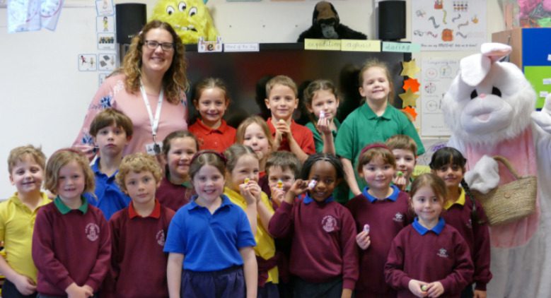 The Easter Bunny Visits Old Hall