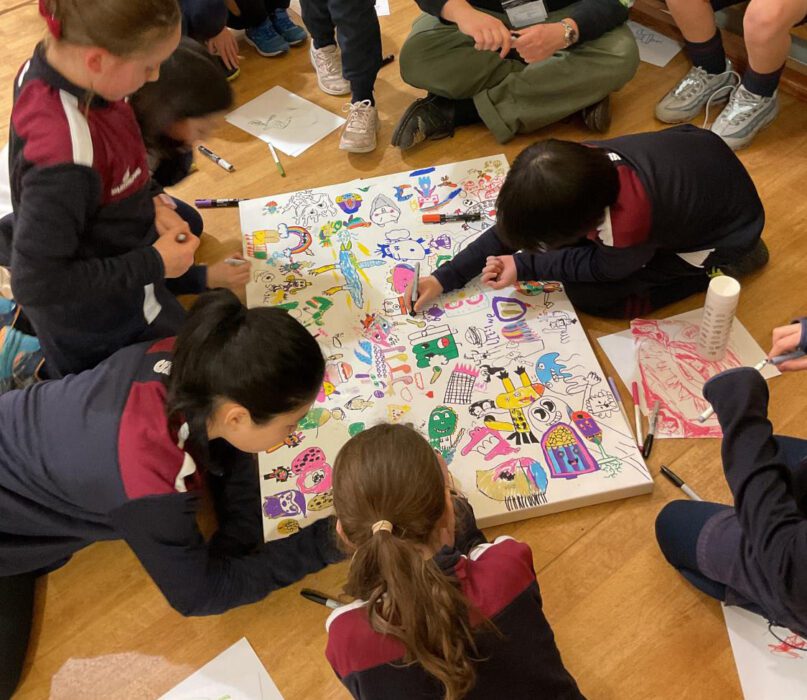 Cartoonist visits Old Hall