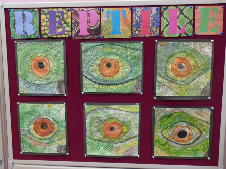 Year 3 Reptile Art