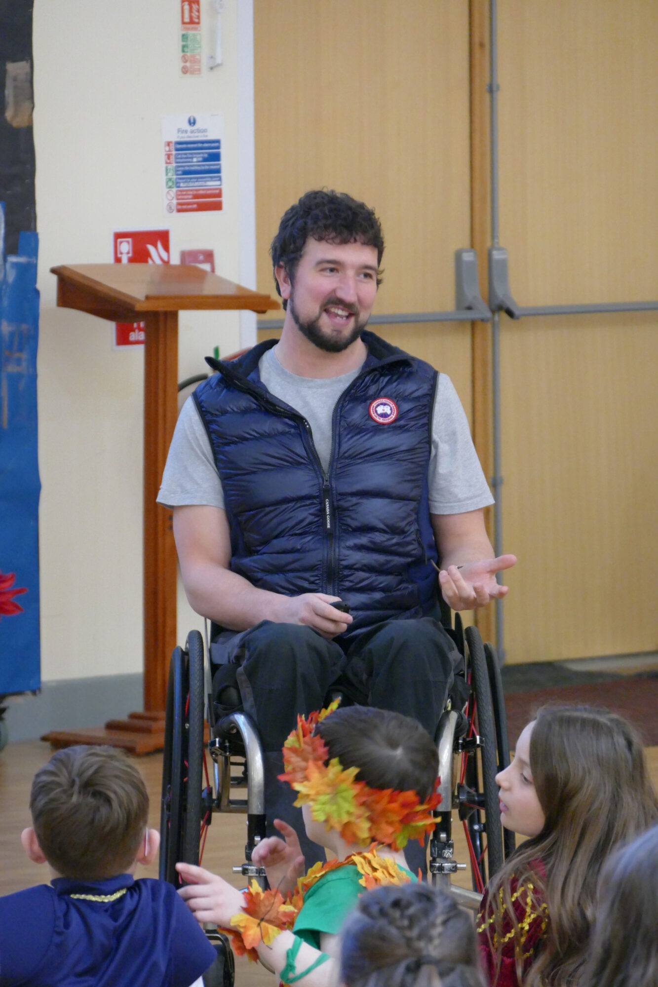Year 4 meet Adventurer Darren Edwards