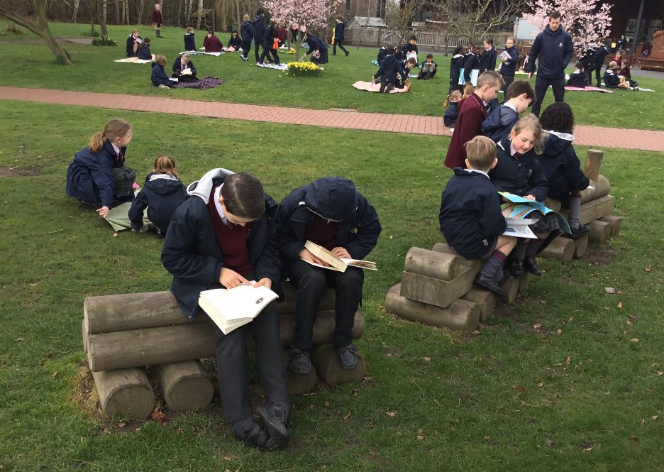 Prep School Pupils Exploring New Stories For World Book Day